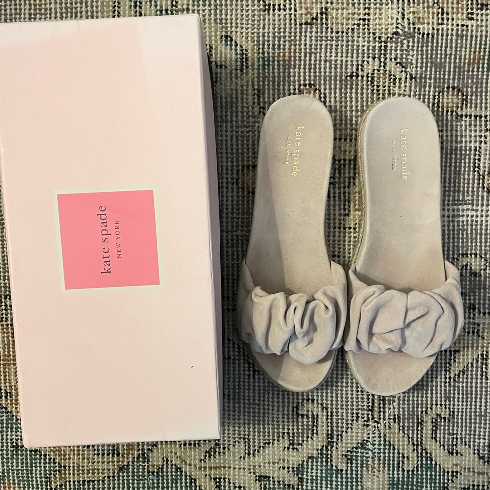 Kate Spade Zira Sandal Blush 8.5 footbed with ruffle